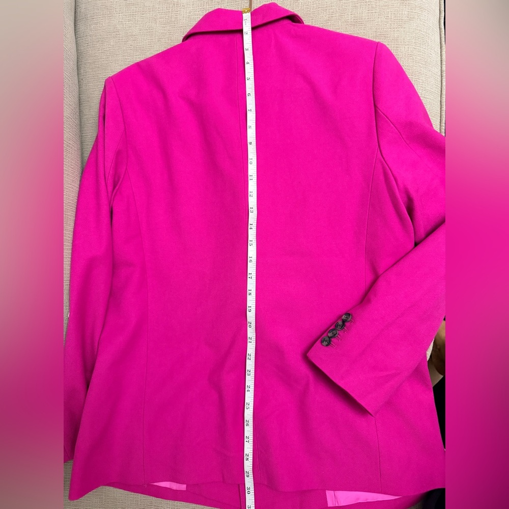Vibrant Fuchsia Double-Breasted Blazer/ Oversize fit - Picture 7 of 9